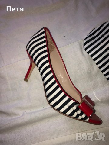 Dune Дамски обувки и чанта на райе, снимка 5 - Дамски обувки на ток - 28740432