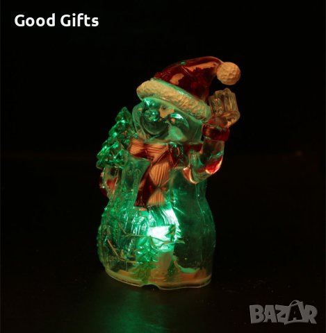 Комплект 4 броя Светещ Снежен човек, Коледна украса, снимка 6 - Декорация за дома - 43089861