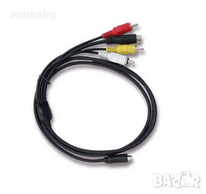ANIMABG Видео кабел VMC-15FS към AV S-Video за цифрови фотоапарати на SONY модели DCR DVD