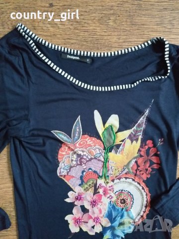 Desigual - страхотна дамска блуза, снимка 3 - Блузи с дълъг ръкав и пуловери - 27152424