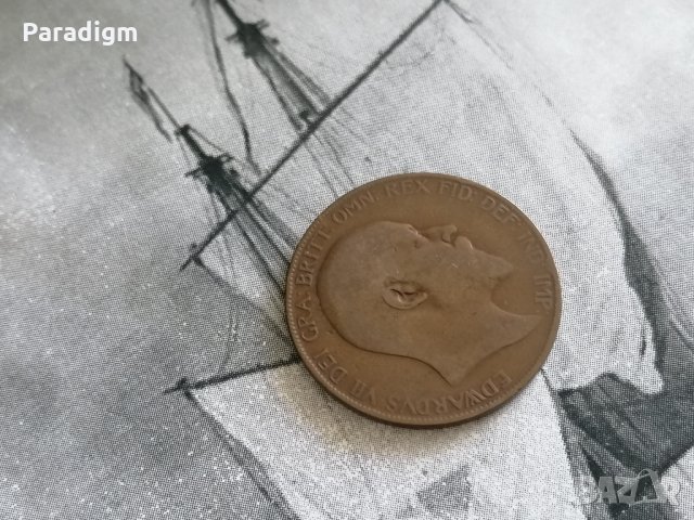 Монета - Великобритания - 1 пени | 1907г., снимка 2 - Нумизматика и бонистика - 33344144