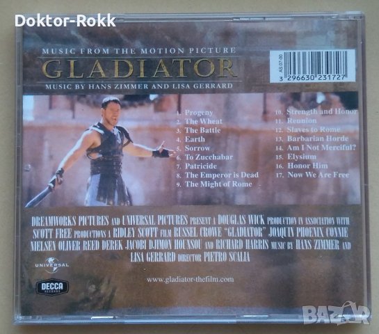 Gladiator (Music From The Motion Picture) CD (2000), снимка 2 - CD дискове - 43533863