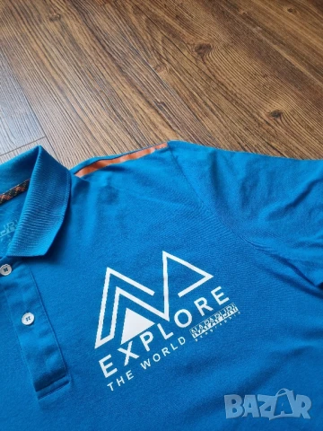 Страхотна мъжка тениска NAPAPIJRI размер  2XL , снимка 4 - Тениски - 50611943