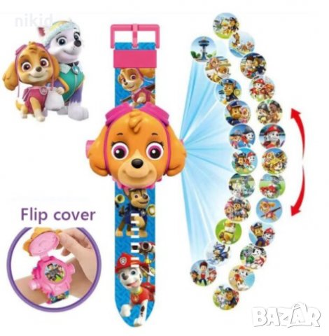 3D детски часовник прожектор с Пес Патрул Paw Patrol Зума Скай, снимка 2 - Детски - 33087852