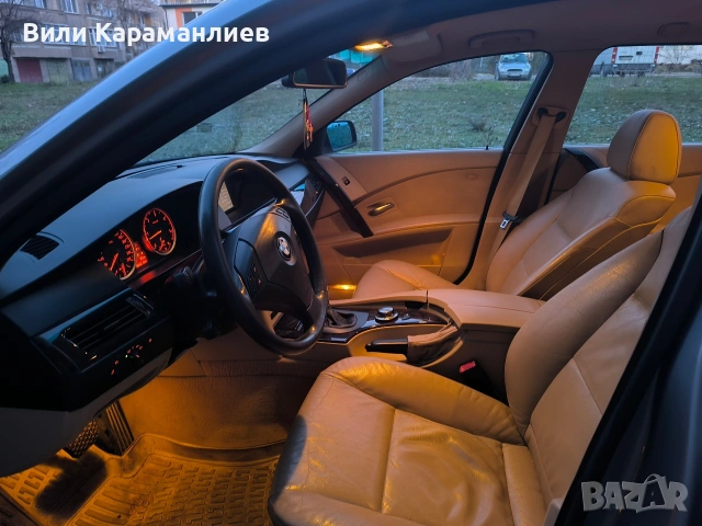 BMW E 61,2005,3.0/218коня,кожа,ксенон/БАРТЕР, снимка 8 - Автомобили и джипове - 53128746