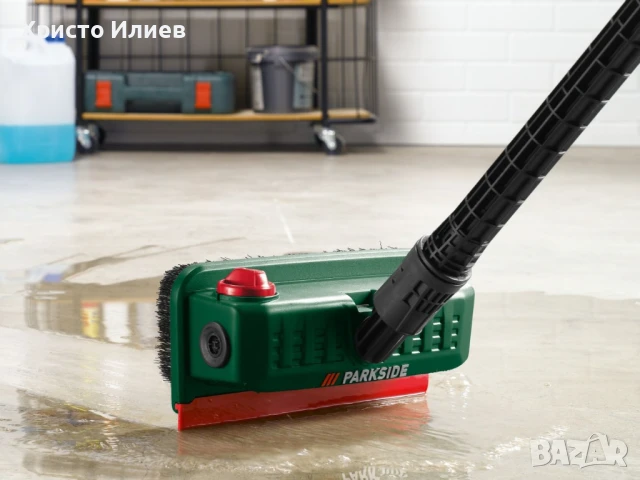 Parkside Приставка за водоструйка Дюза Четка за почистване на повърхности Аксесоари за водоструйка, снимка 2 - Градинска техника - 50645784