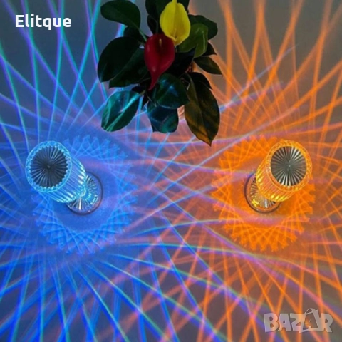 Декоративна настолна лампа с usb кабел и дистанционно , снимка 2 - Настолни лампи - 52904486