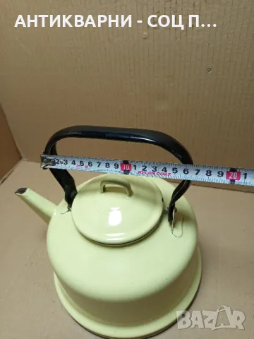 Соц Стар Емайлиран Български Чайник., снимка 15 - Антикварни и старинни предмети - 49577322