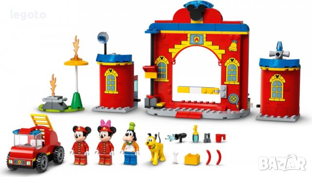 НОВО ЛЕГО 10776  DISNEY - Пожарникарската станция на Мики и приятели LEGO 10776 Mickey & Friends Fir, снимка 2 - Образователни игри - 38119016