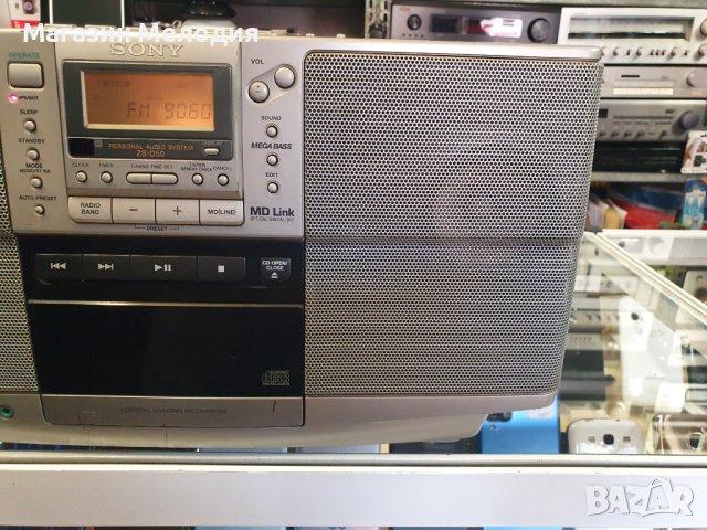 Радио SONY ZS-D50 Работи само на рабио. В добро състояние. , снимка 6 - Радиокасетофони, транзистори - 43396618