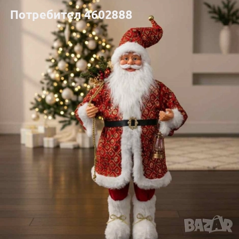 Внеси коледно вълшебство у дома – фигура на Дядо Коледа, която създава празнично настроение за , снимка 3 - Декорация за дома - 52909019