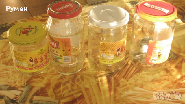 стъклени буркани, снимка 3 - Буркани, бутилки и капачки - 50592141