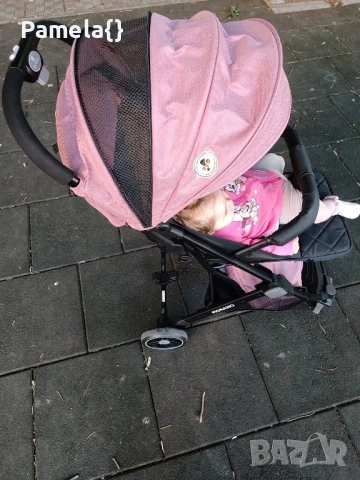 Детска количка Lorelli Fiorano с покривало, снимка 4 - Детски колички - 51385468