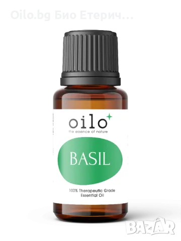 Oilo БИО Етерично Масло от Сладък Босилек (Ocimum basilicum) - Basil Oilo 5 мл.