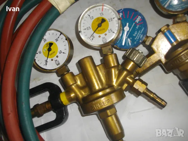 ОКСИЖЕН MESSER GRIESHEIM STARLET 1201 АЦЕТИЛЕНОВА ОКСИЖЕННА ГОРЕЛКА 2Х5м МАРКУЧИ И РЕДУЦИР ВЕНТИЛИ , снимка 10 - Други инструменти - 48090112