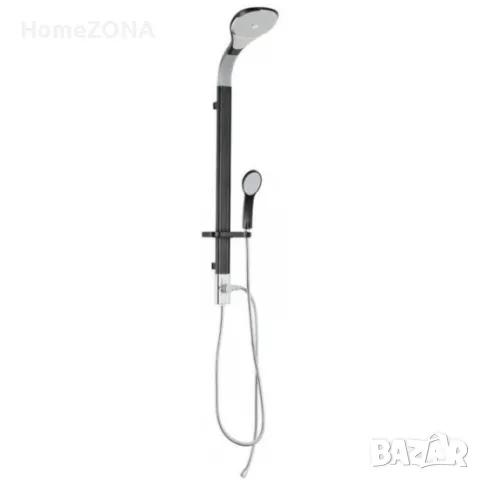 Душ комплект "SUPER FLEX", бял-черен, снимка 1