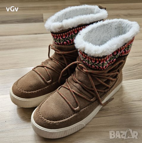 Дамски кожени боти Tom's -37/38, снимка 6 - Дамски боти - 43252511