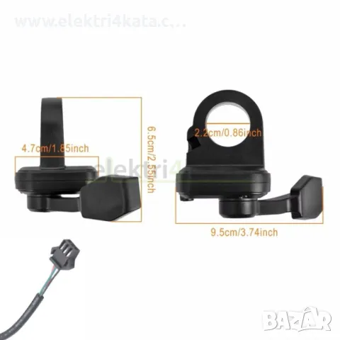 Акселератор (палец) 108X за газта 12V-72V (3pin SM Female), снимка 4 - Части - 50023714