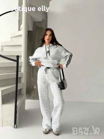 дамски ватиран екип в бяло и бежово, снимка 2 - Спортни екипи - 51755856