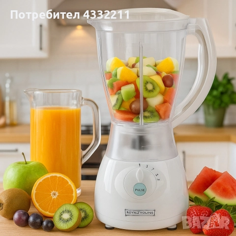 Блендер с приставка за мелница Royalty Line SM-400P.2