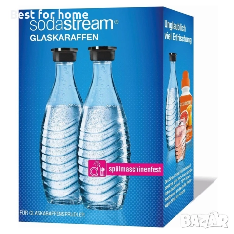 SodaStream DuoPack 2 x 0.7 л, стъкленr бутилки