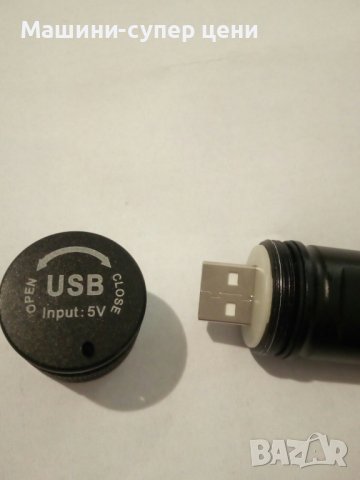 Германски Мини LED Фенер с презареждане през USB, снимка 3 - Прожектори - 38969556