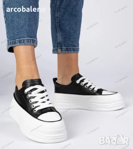 Дамски маратонки с висока подметка Selina, 4цвята , снимка 12 - Маратонки - 49425222