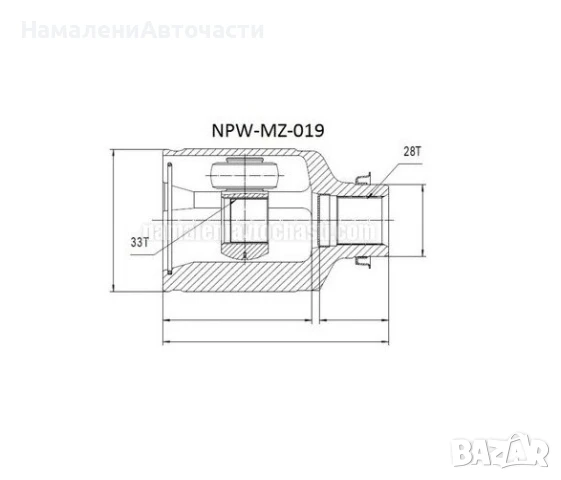 Предно дясно вътрешно каре GF0922520 NPWMZ019 Mazda 6