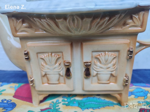 Голям винтидж чайник Paul Cardew - викториански умивалник, снимка 3 - Колекции - 52344653