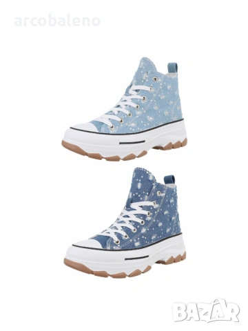 Дамски високи кецове, 2цвята 