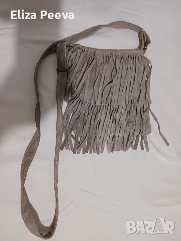 Чанта от естествена велур, снимка 3 - Чанти - 53488672