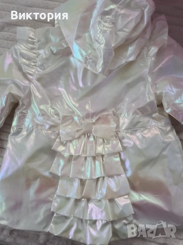 бяло яке пролет-есен, снимка 2 - Бебешки якета и елеци - 47548032