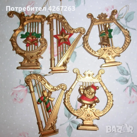 Коледна, новогодишна украса 5 броя, снимка 2 - Декорация за дома - 52665590