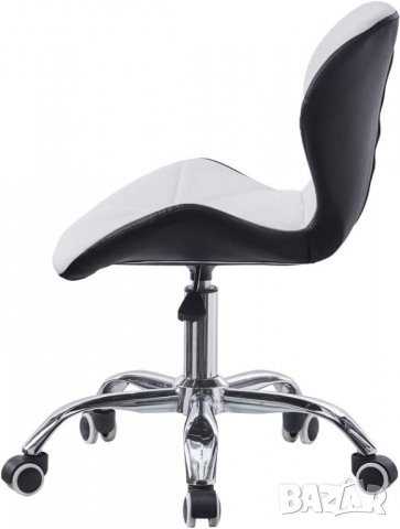 Ергономичен офис стол в черно и бяло МОДЕЛ 252, снимка 3 - Столове - 38951273