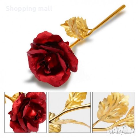 24K Gold Rose Златна роза Луксозен подарък за Св. Валентин , 8-ми март, снимка 13 - Романтични подаръци - 39624277