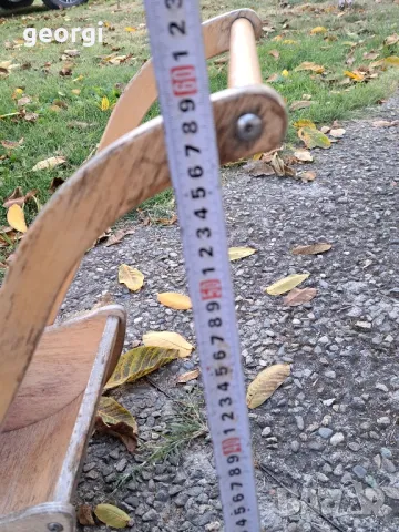 ретро дървена играчка детска количка, снимка 7 - Колекции - 47854378