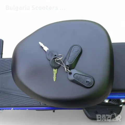 Електрически Мотопед MaxMotors EBZ 20 1200W/60V/20Ah - BLUE, снимка 7 - Мотоциклети и мототехника - 50015418