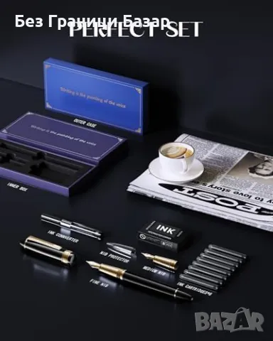 Нова ZiYoMuo Луксозен писалка с 24K златен връх + подаръчна кутия, снимка 7 - Други - 48986874