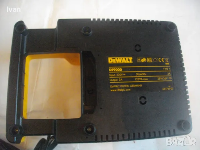 36V DeWALT DE9000 Type 1 ОРИГИНАЛНО НЕМСКО ЗАРЯДНО ДеВалт ЗА БАТЕРИИ 28-36 ВОЛТА ОТЛИЧНО, снимка 9 - Други инструменти - 49048147