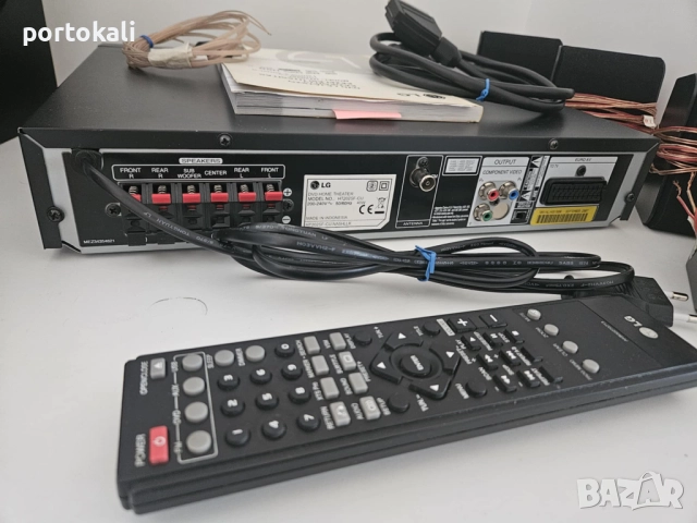 Аудио система домашно кино LG 5.1 дистанционно DVD USB FM + тонколони колони, снимка 3 - Аудиосистеми - 51604141