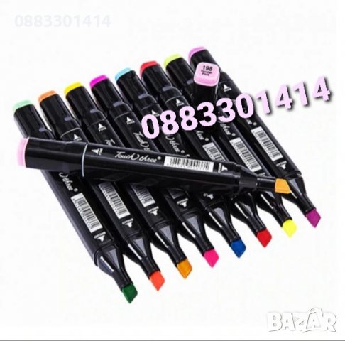 Комплект Двустранни цветни маркери , снимка 5 - Рисуване и оцветяване - 39606791