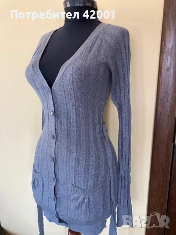 Разкошна дълга жилетка “BlueBerry”, р-р S-М, снимка 4 - Жилетки - 47743728