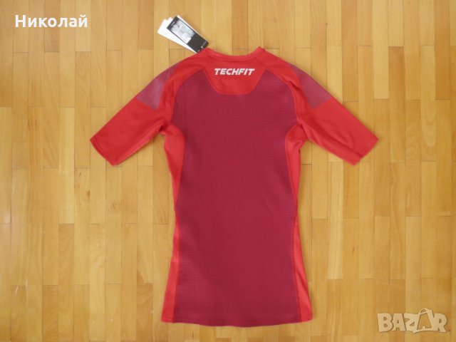 adidas Tech-Fit Short-Sleeve Shirt , снимка 7 - Тениски - 29056854