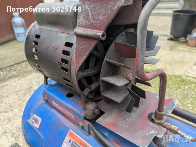 Компресор за въздух Devilbiss DF 412-2, 50 литра, Безмаслен, Монофазен, снимка 5 - Други машини и части - 52591220