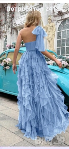 Дълга, официална, абитуриенска рокля, снимка 2 - Рокли - 52049216