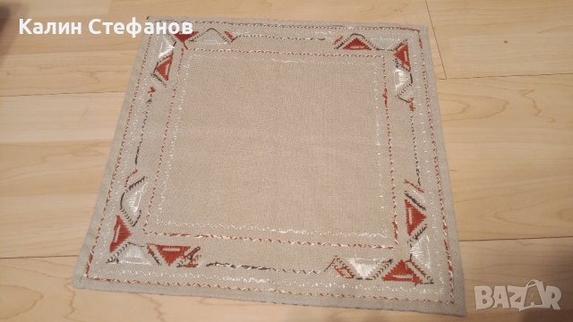 Шито каренце на ленена основа, снимка 5 - Други - 43086732