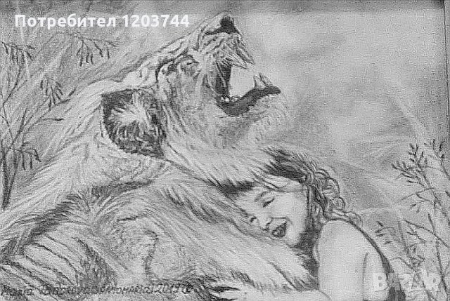 ГРАФИКА (черен молив, авторски} , снимка 4 - Картини - 27449821