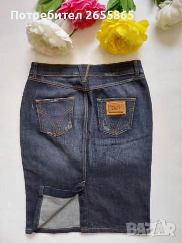 DOLCE & GABBANA дънкова пола , снимка 5 - Поли - 37063452