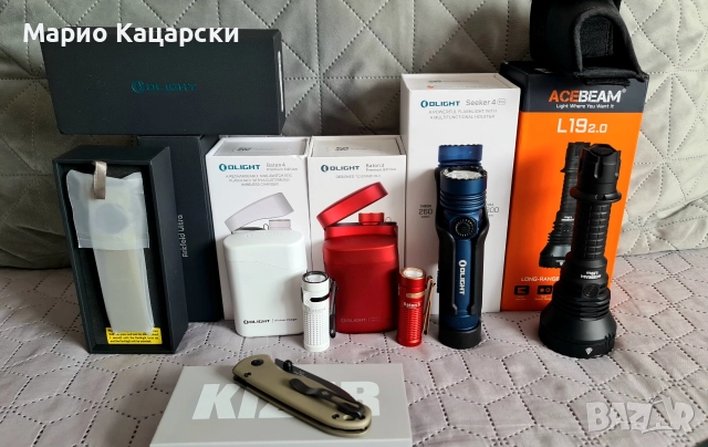 5.11, Acebeam L19 V2.0, olight arkfeld ultra baton 3 4 premium edition kizer drop bear seeker 4 pro , снимка 12 - Екипировка - 52625169
