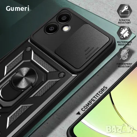 Samsung Galaxy A06 Противоударен Кейс с Капак и Ринг, снимка 5 - Калъфи, кейсове - 49749646